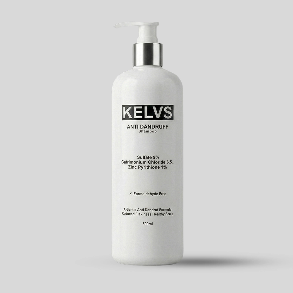 KELVS Anti-Dandruff Shampoo | Eliminate Flakes & Soothe Scalp