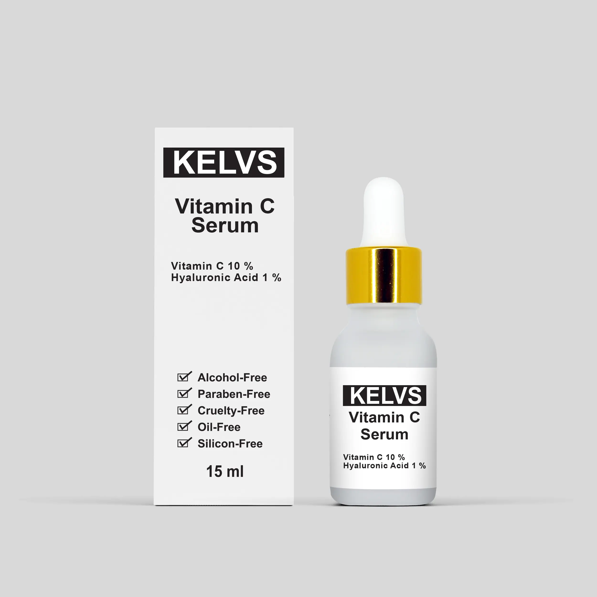 KELVS Vitamin C Serum | Brightens Skin & Fights Acne