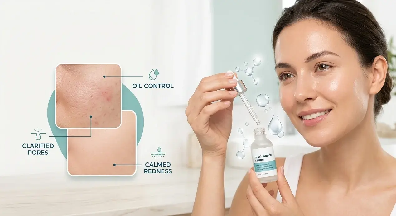 Niacinamide Benefits for Skin: What It Actually Does for Acne, Oil & Skin Barrier (Pakistan Guide)